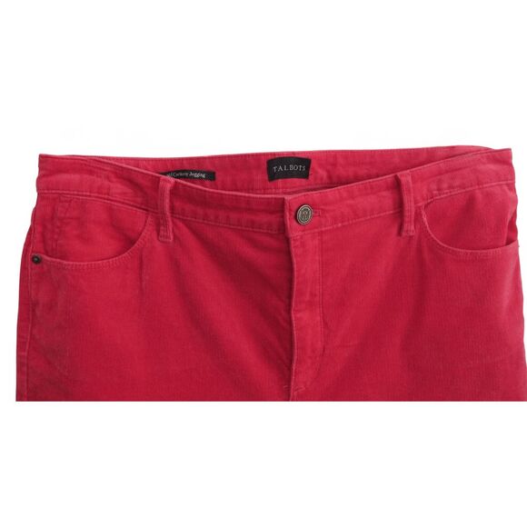 Talbots Red 5 Pocket Corduroy Jegging 16 - Picture 3 of 8